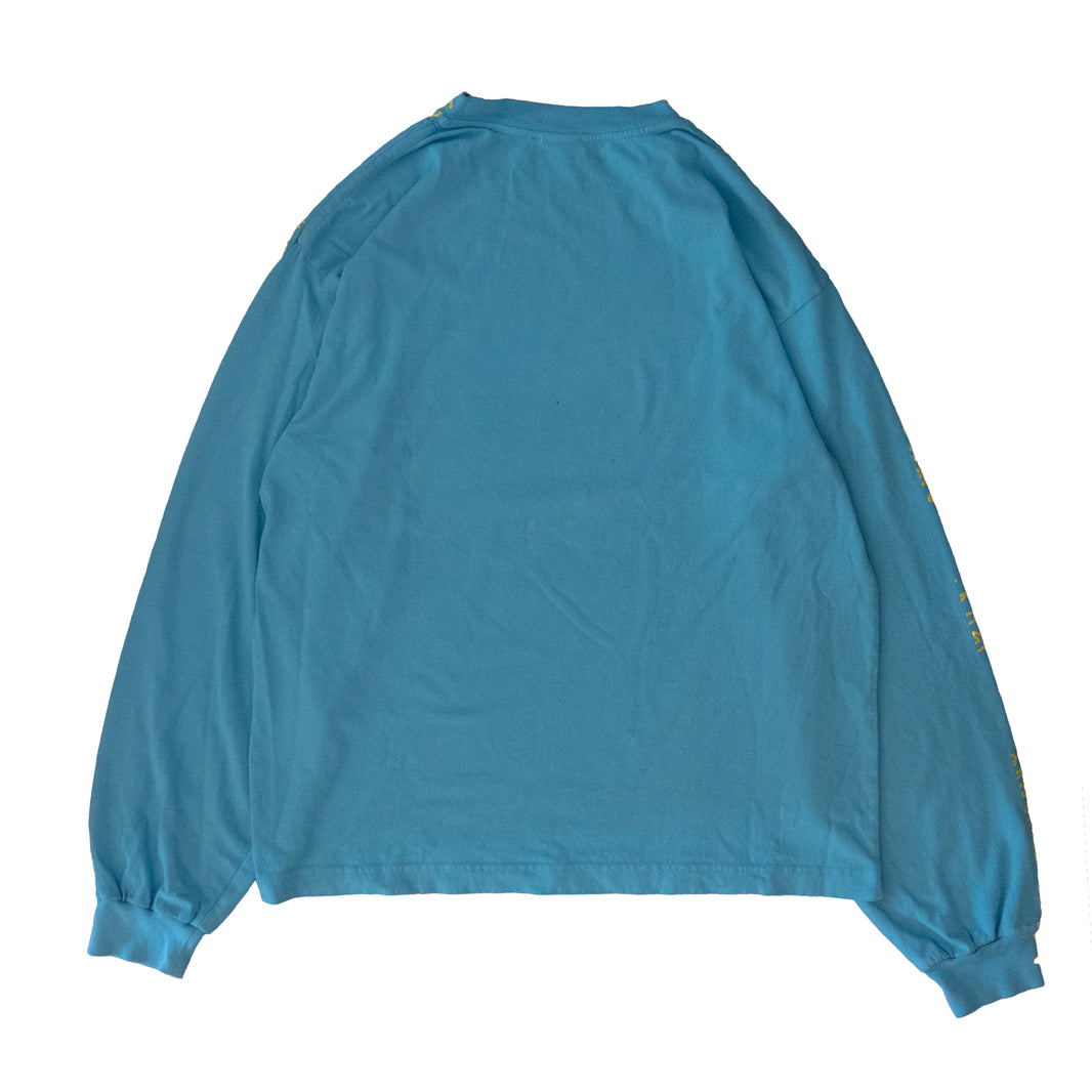 all over print long sleeve yellow/blue